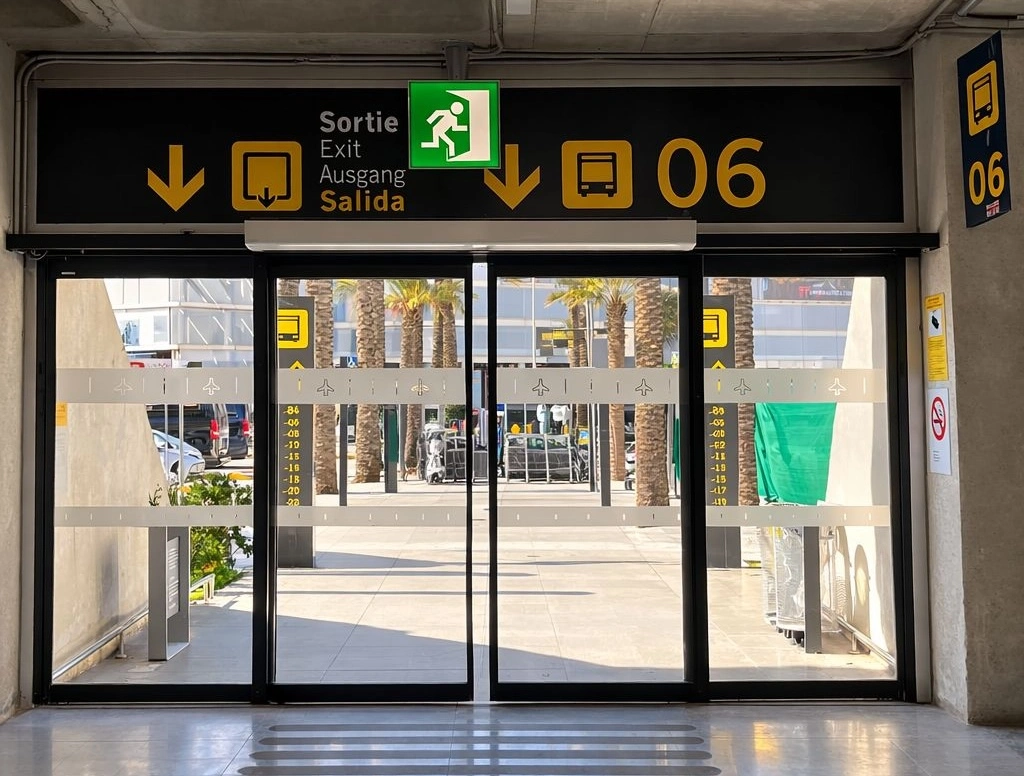 Ausgang 06 zum Außenbereich des Flughafens